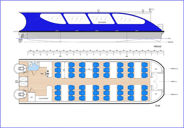 48-72 Inshore Transfer Tour Boat