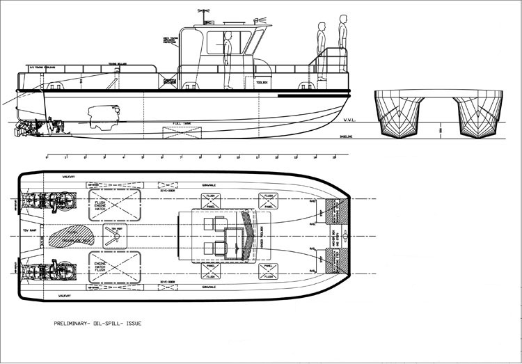 10.5m FSO Hose Line Support Boat