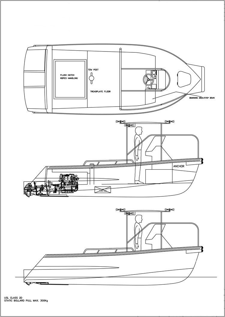5.5m Line Jet Boat