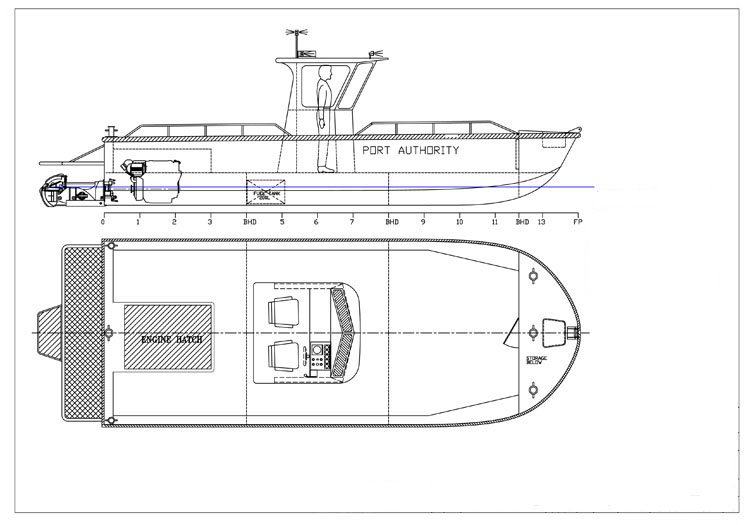 8m Harbour Line Boat