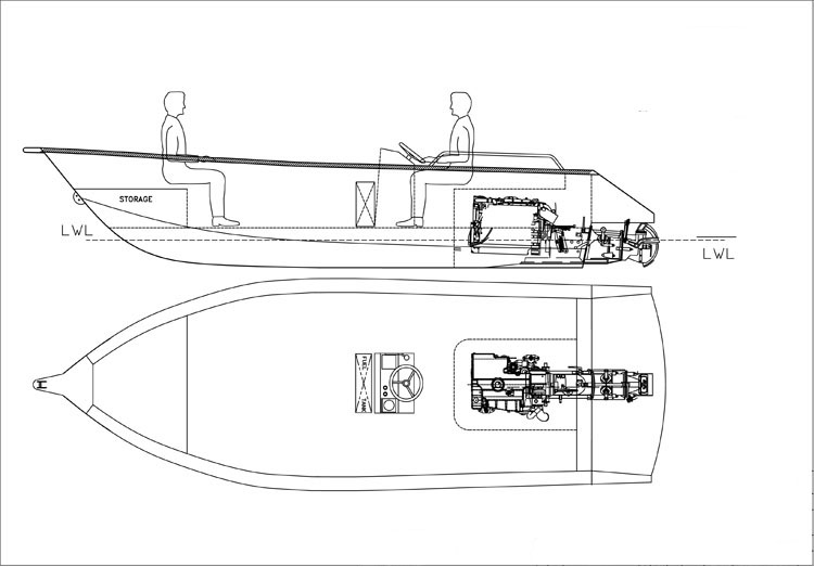5.5m Jet Work Utility Boat